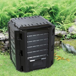 Prosperplast komposteris, beveik 400 litrų, 1 kameros, juodas
