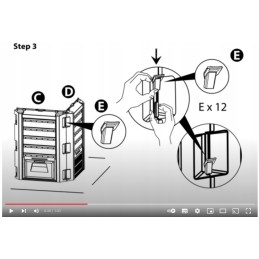 Prosperplast komposteris, beveik 400 litrų, 1 kameros, juodas