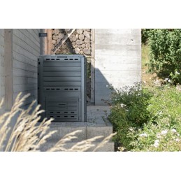 Sodo komposteris sumedėjęs 280l antracitas