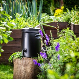 Trąšų rezervuaras 25 l sodo statinė, gaminanti srutų trąšas su čiaupu