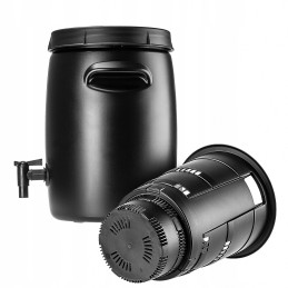 Trąšų rezervuaras 25 l sodo statinė, gaminanti srutų trąšas su čiaupu