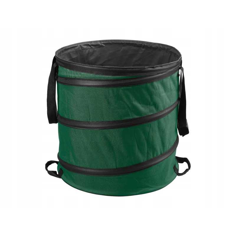 Sulankstomas lapų krepšys 85l parko pusėje 47x50cm iki 50kg žalias