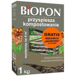 Biopon pagreitina kompostavimą 1kg + pirštinės