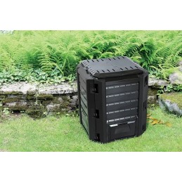 Modulinis komposteris, juodas, ištisus metus, atsparus šalčiui, 380l, prosperplast