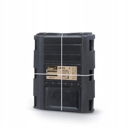 Modulinis komposteris, juodas, ištisus metus, atsparus šalčiui, 380l, prosperplast