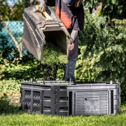 Kompostoriaus išplėtimo modulis, šalčiui atsparus sodo komposteris ištisus metus