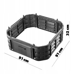 Kompostoriaus išplėtimo modulis, šalčiui atsparus sodo komposteris ištisus metus