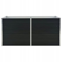 Raised bed planter anthracite 160x80x77cm steel