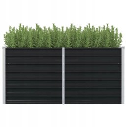 Raised bed planter anthracite 160x80x77cm steel