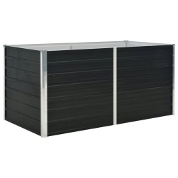 Lillepott kõrgendatud peenrale, antratsiit, 160x80x77cm, teras