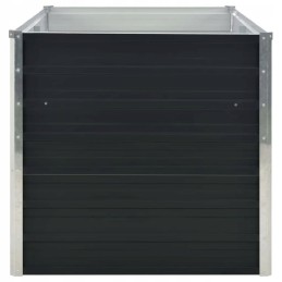Raised bed planter anthracite 160x80x77cm steel
