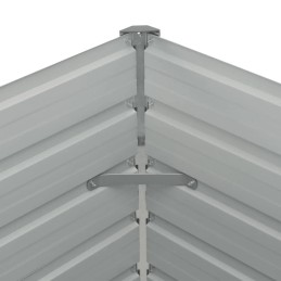 Puķupods paaugstinājumam, antracīts, 160x80x77cm, tērauds