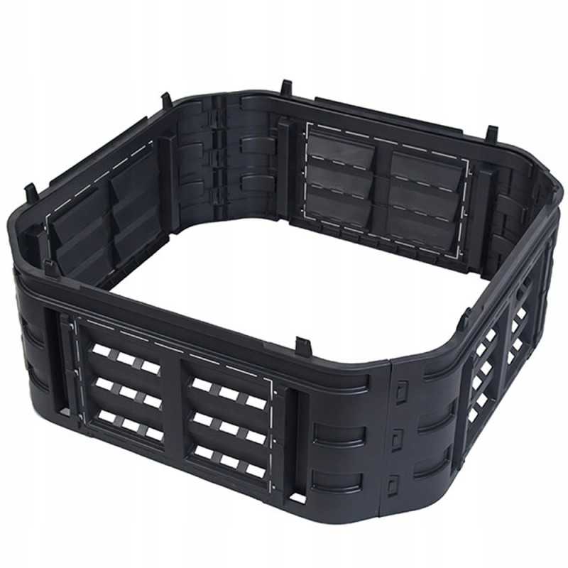 260l komposterio modulis, juodas