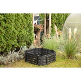 260l komposterio modulis, juodas