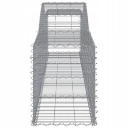 Arched Gabion Basket, 400x50x60/80 cm, Galvanized Iron