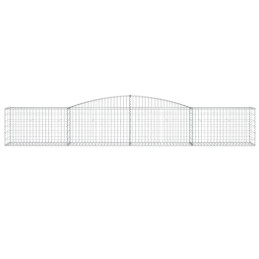 Arched Gabion Basket, 400x50x60/80 cm, Galvanized Iron