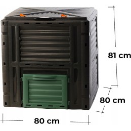 2friends 450l 2 kamerų komposteris