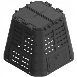 Ištisus metus veikiantis komposteris 480l multikomposteris juodas