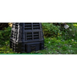 Ištisus metus veikiantis komposteris 480l multikomposteris juodas