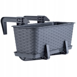 Balcony flowerpot box handles stand 40cm