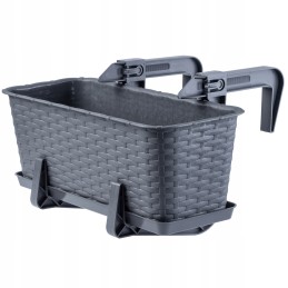 Balcony flowerpot box handles stand 40cm