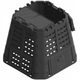 Ištisus metus veikiantis komposteris 480l multikomposteris juodas