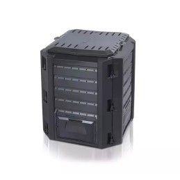 Compogreen 380l modulinis sodo komposteris su atvartu, juodas