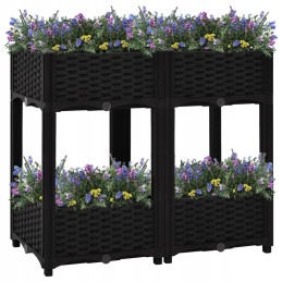 Vidaxl lillepott kõrgendatud lillepeenrasse, 80x40x71 cm, polüpropüleen