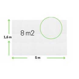 Agrotekstilė balta žiema ruduo 1,6x5m 50 g