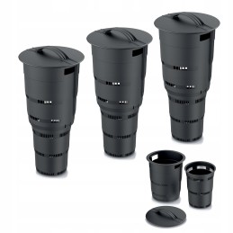 3x požeminio modulinio sodo komposterio rinkinys 11l