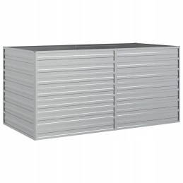 Vidaxl Raised Bed Planter 160x80x77cm Galvanized Steel