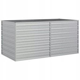 Vidaxl Raised Bed Planter 160x80x77cm Galvanized Steel
