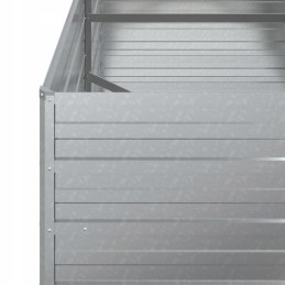 Vidaxl Raised Bed Planter 160x80x77cm Galvanized Steel
