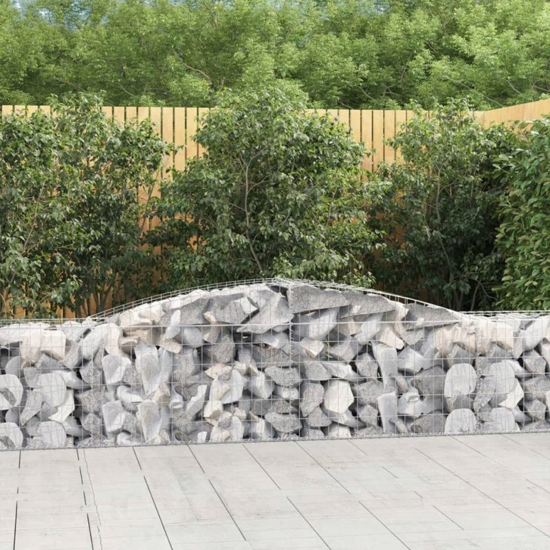 Arched Gabion Basket 400x50x60/80cm Galvanized Iron