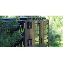 Modulinis šalčiui atsparus komposteris, 800 l, juodas