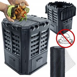 Ištisus metus veikiantis termokomposteris iš plastiko – 360 litrų talpos.