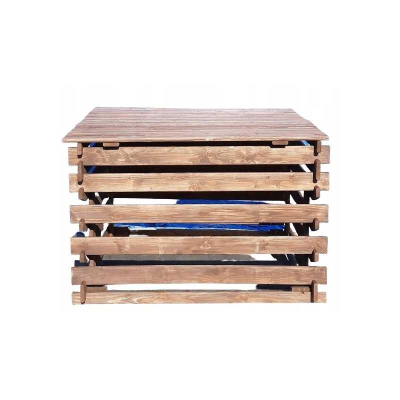 Komposterio dangtelis, spalva 120 x 120 cm