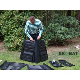 350l komposteris, atsparus šalčiui ir patvarus 20 metų