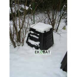 350l komposteris, atsparus šalčiui ir patvarus 20 metų