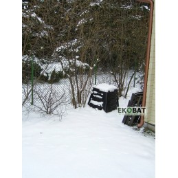 350l komposteris, atsparus šalčiui ir patvarus 20 metų