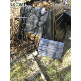 350l komposteris, atsparus šalčiui ir patvarus 20 metų