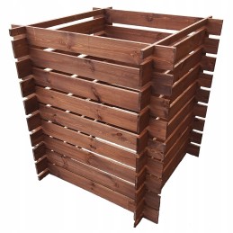 Masyvus medinis komposteris, 700l, impregnuotas