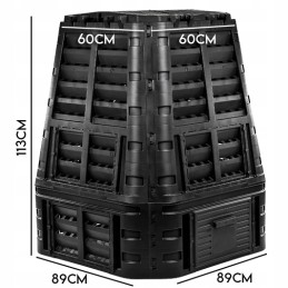sodo komposteris 740l, atsparus šalčiui, ištisus metus, sulankstomas ecosmart eco