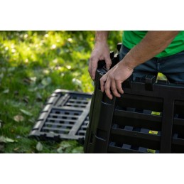 sodo komposteris 740l, atsparus šalčiui, ištisus metus, sulankstomas ecosmart eco