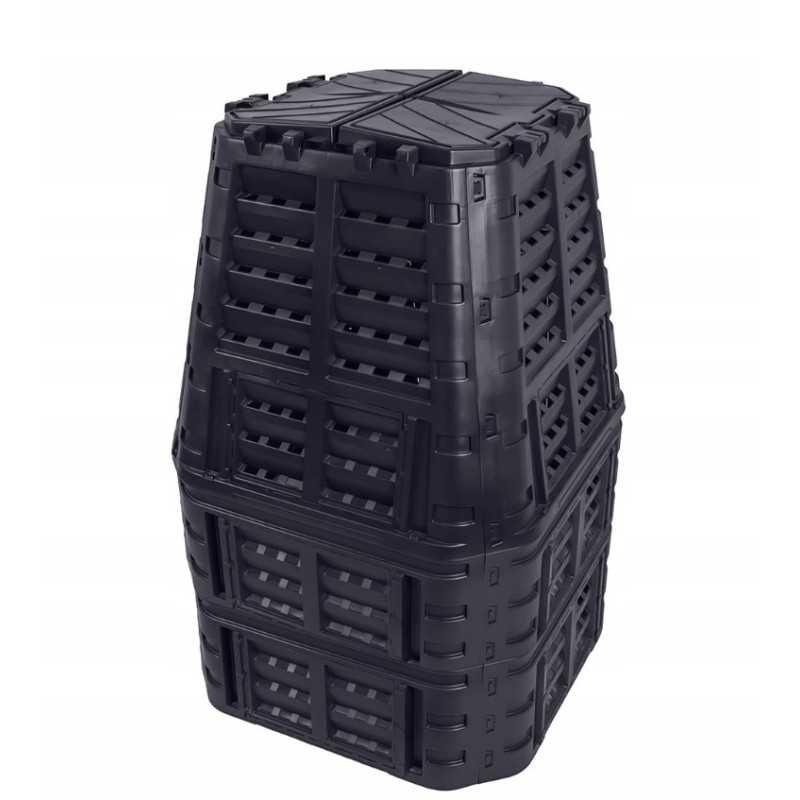 Multimodulinis sodo komposteris 1000l juodas