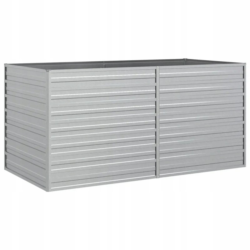 Vidaxl Raised Bed Planter 160x80x77cm Galvanized Steel