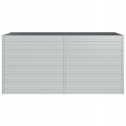 Vidaxl Raised Bed Planter 160x80x77cm Galvanized Steel