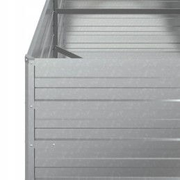 Vidaxl Raised Bed Planter 160x80x77cm Galvanized Steel