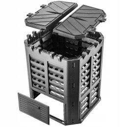 Modulinis sodo komposteris, juodas, ištisus metus