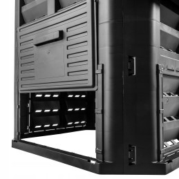 Modulinis sodo komposteris, juodas, ištisus metus